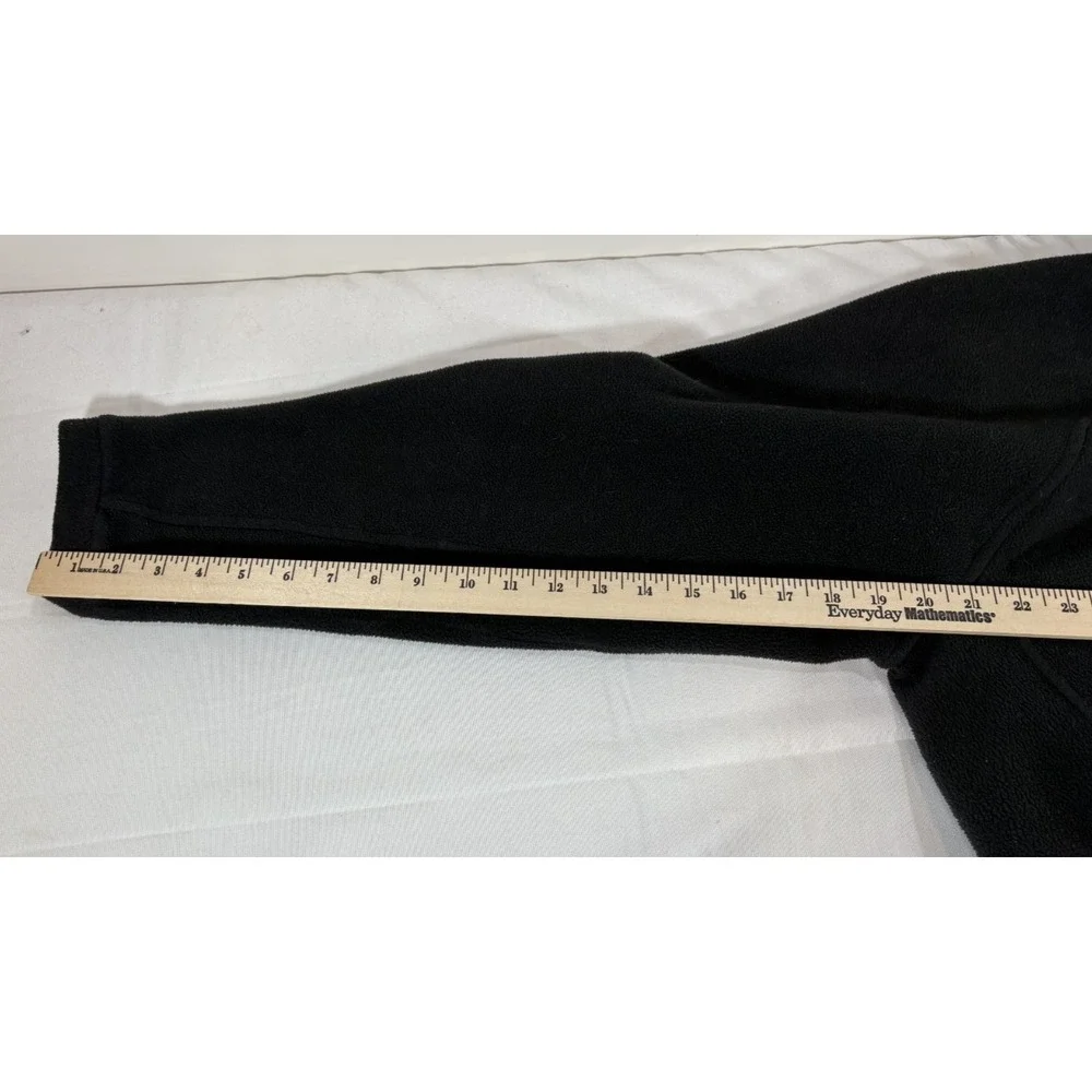 THE NORTH FACE Jacket Men's Medium M Black Low Pile Fleece Zip Winter Outdoors